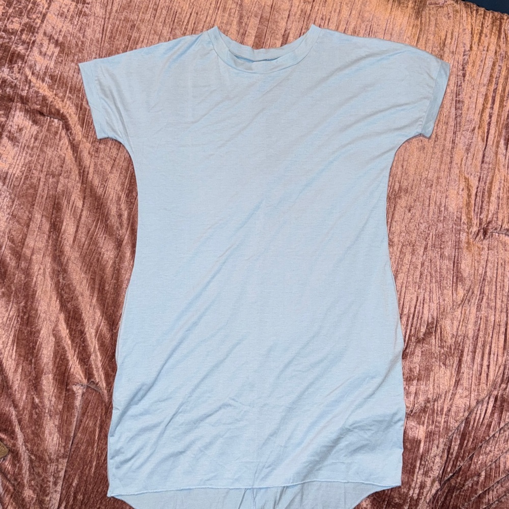 Light Blue T-Shirt Dress